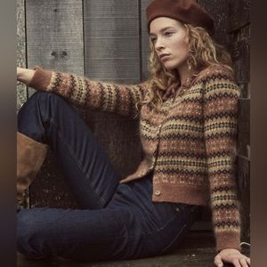 DÔEN NATIA CARDIGAN Galway Fair Isle size medium